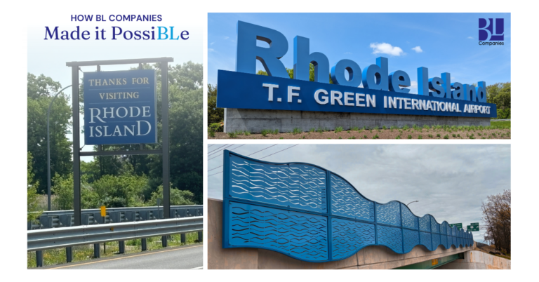 Collage of images for the TF Green Airport Project